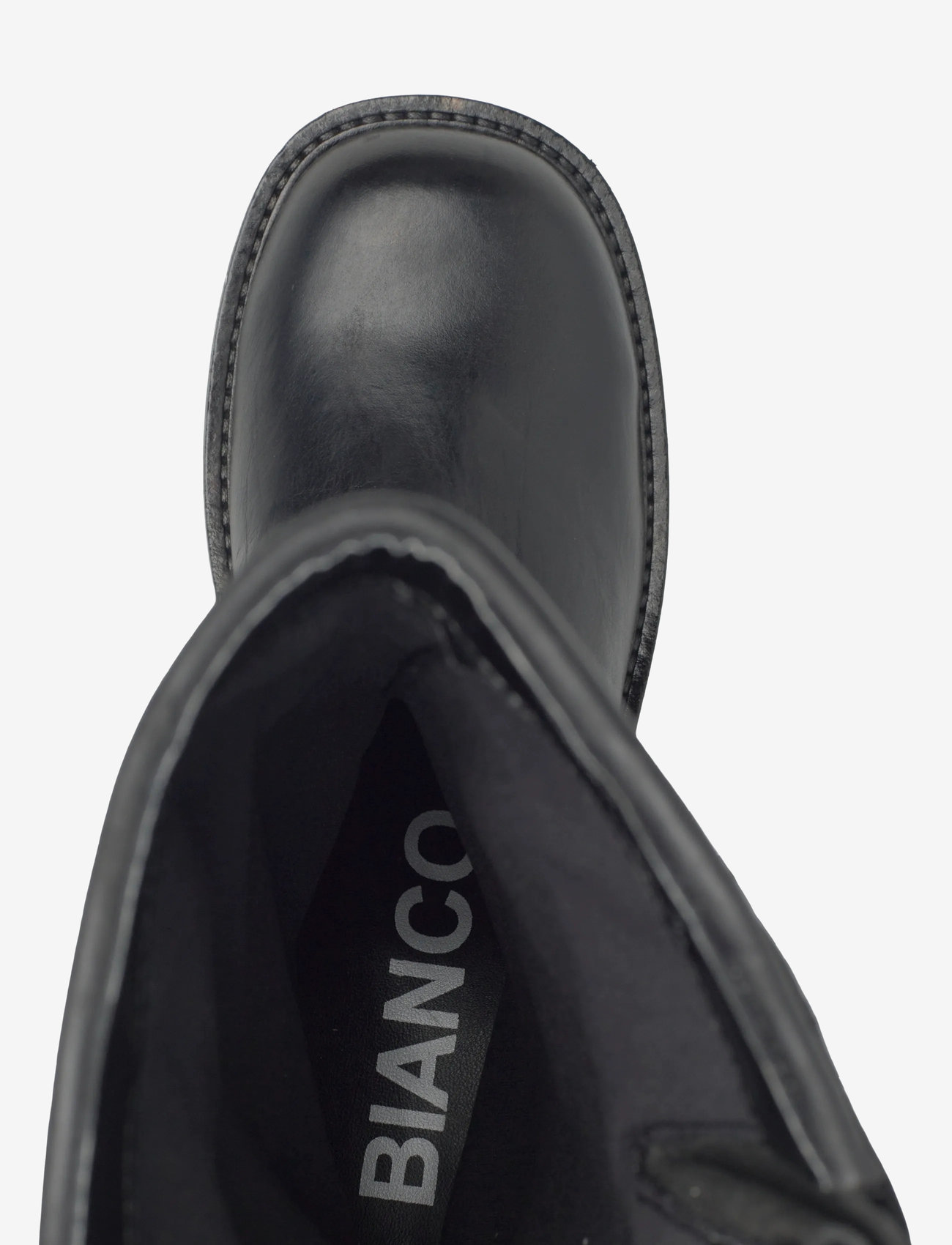 Bianco - BIAHARPER Buckle Biker Boot Pull Up Leather - damen - black - 3