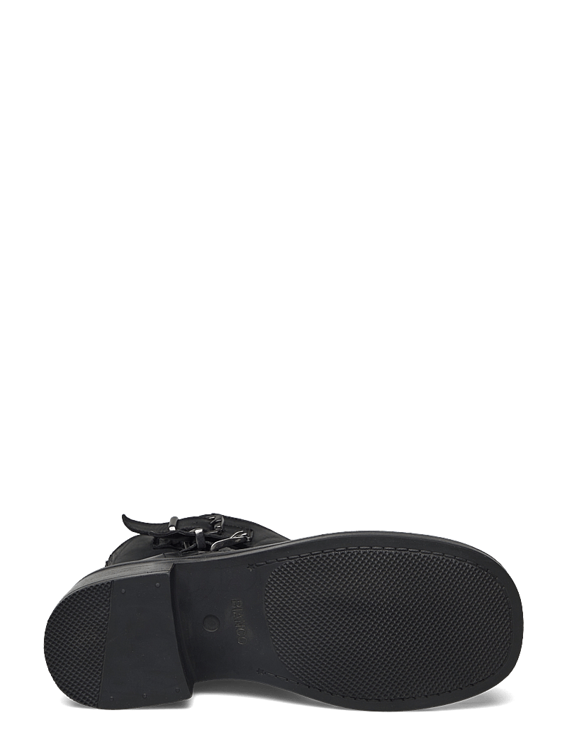 Bianco - BIAHARPER Mid Calf Biker Boot Pull Up Leather - stiefeletten mit absatz - black - 4