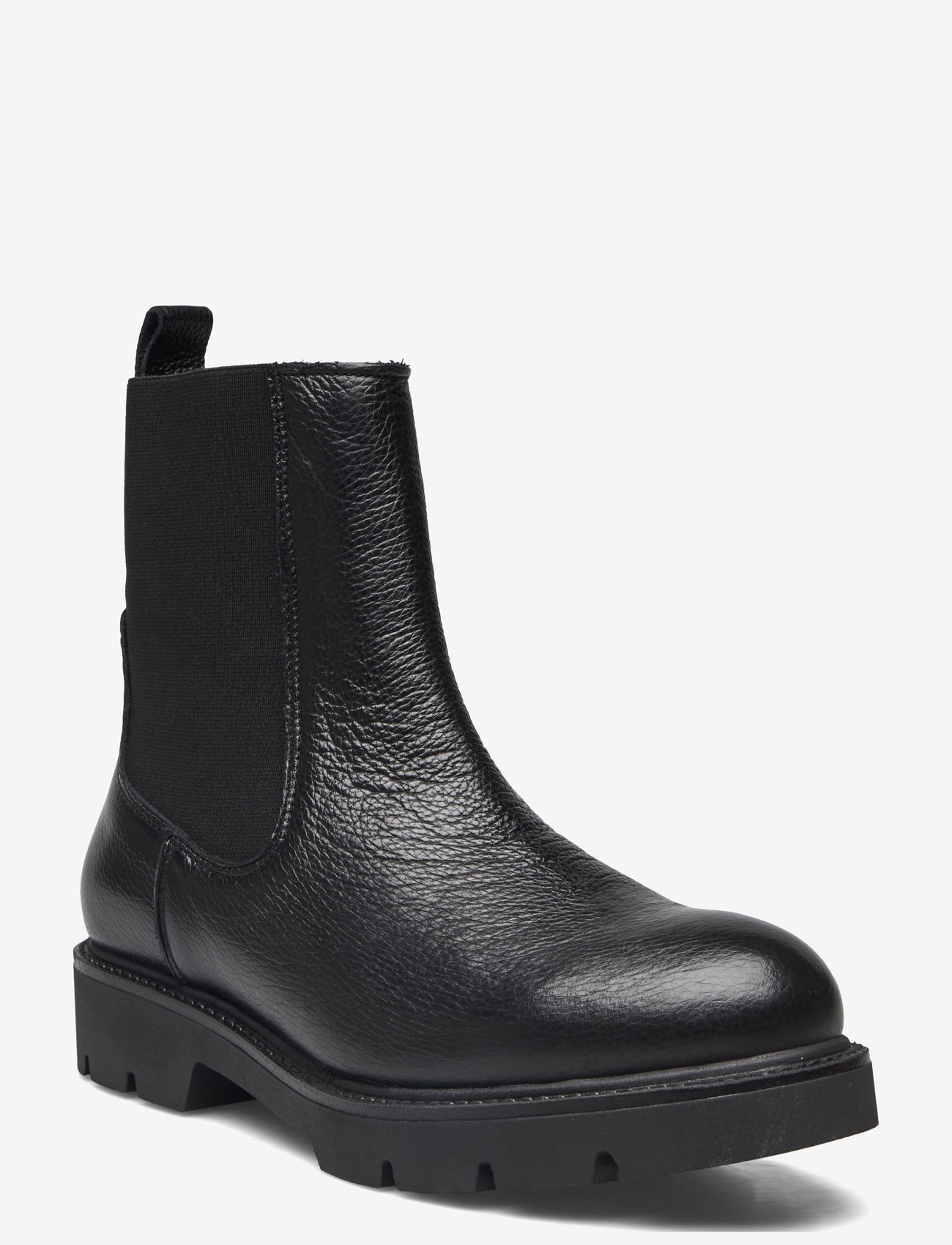 Bianco - BIAOTHILIA Chelsea Boot Tumbled Leather - chelsea boots - black - 0