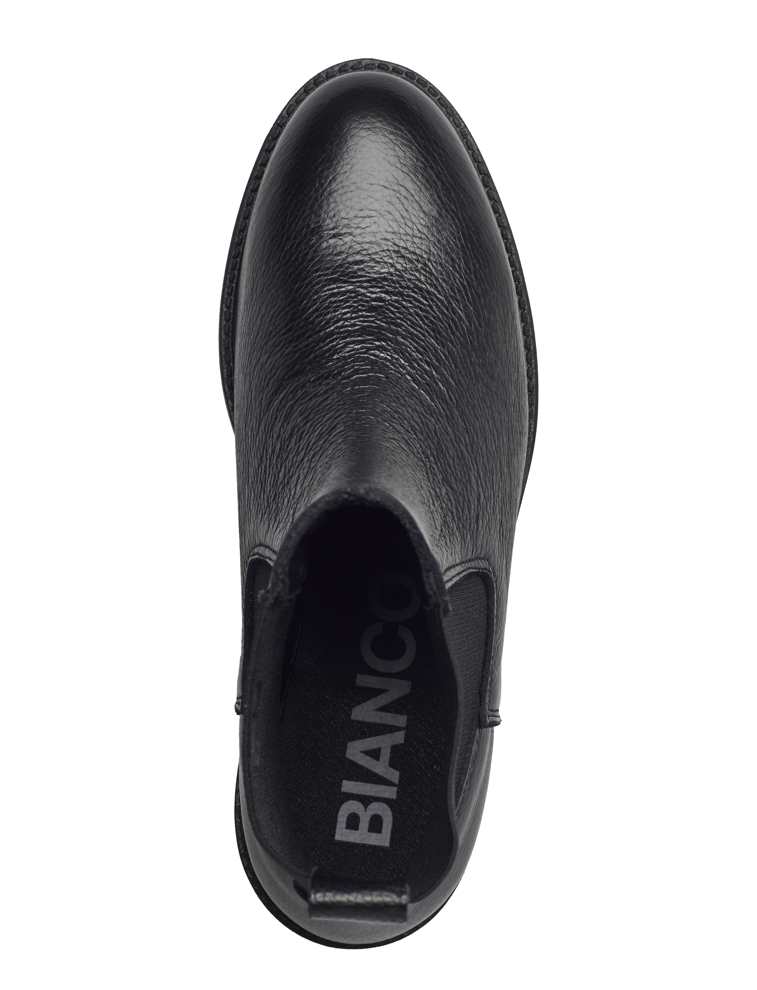 Bianco - BIAOTHILIA Chelsea Boot Tumbled Leather - chelsea boots - black - 3