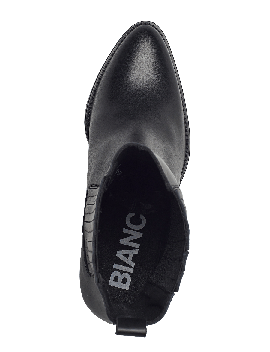 Bianco - BIACAROL Chelsea Boot Smooth Leather - chelsea boots - black - 3