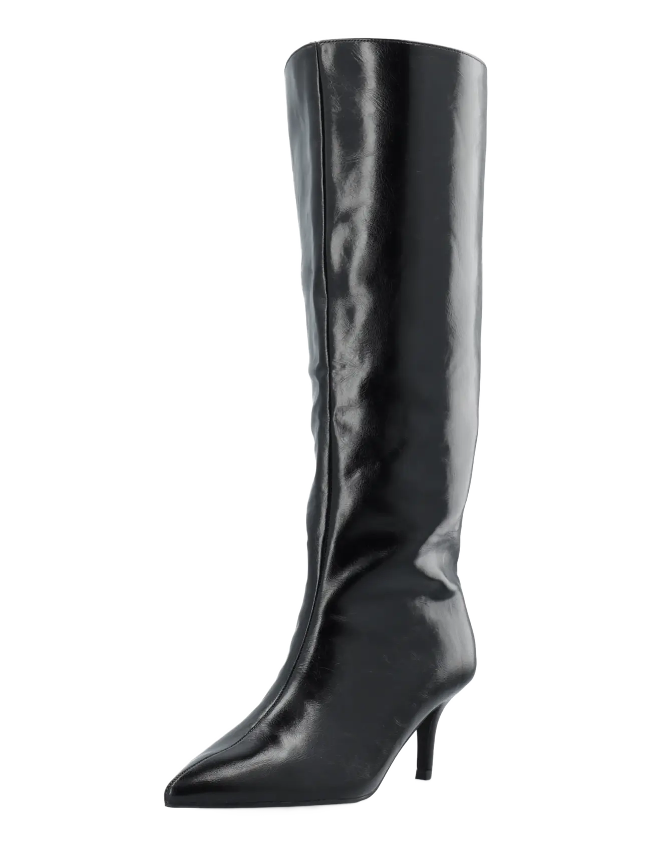 Bianco BIATYRA Knee High Boot Faux Leather - Wysokie kozaki - BLACK PRATIA / black