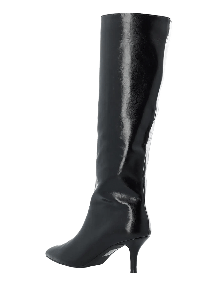 Bianco - BIATYRA Knee High Boot Faux Leather - knähöga stövlar - black pratia - 2
