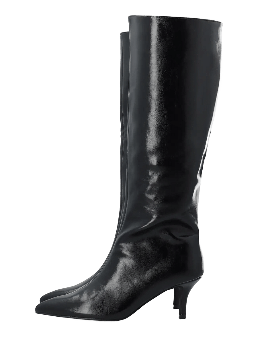 Bianco - BIATYRA Knee High Boot Faux Leather - knähöga stövlar - black pratia - 4