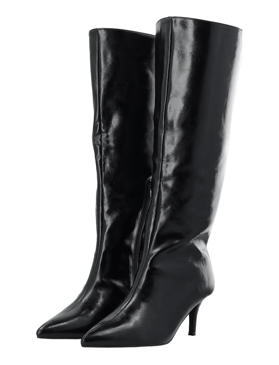 Bianco - BIATYRA Knee High Boot Faux Leather - knähöga stövlar - black pratia - 5