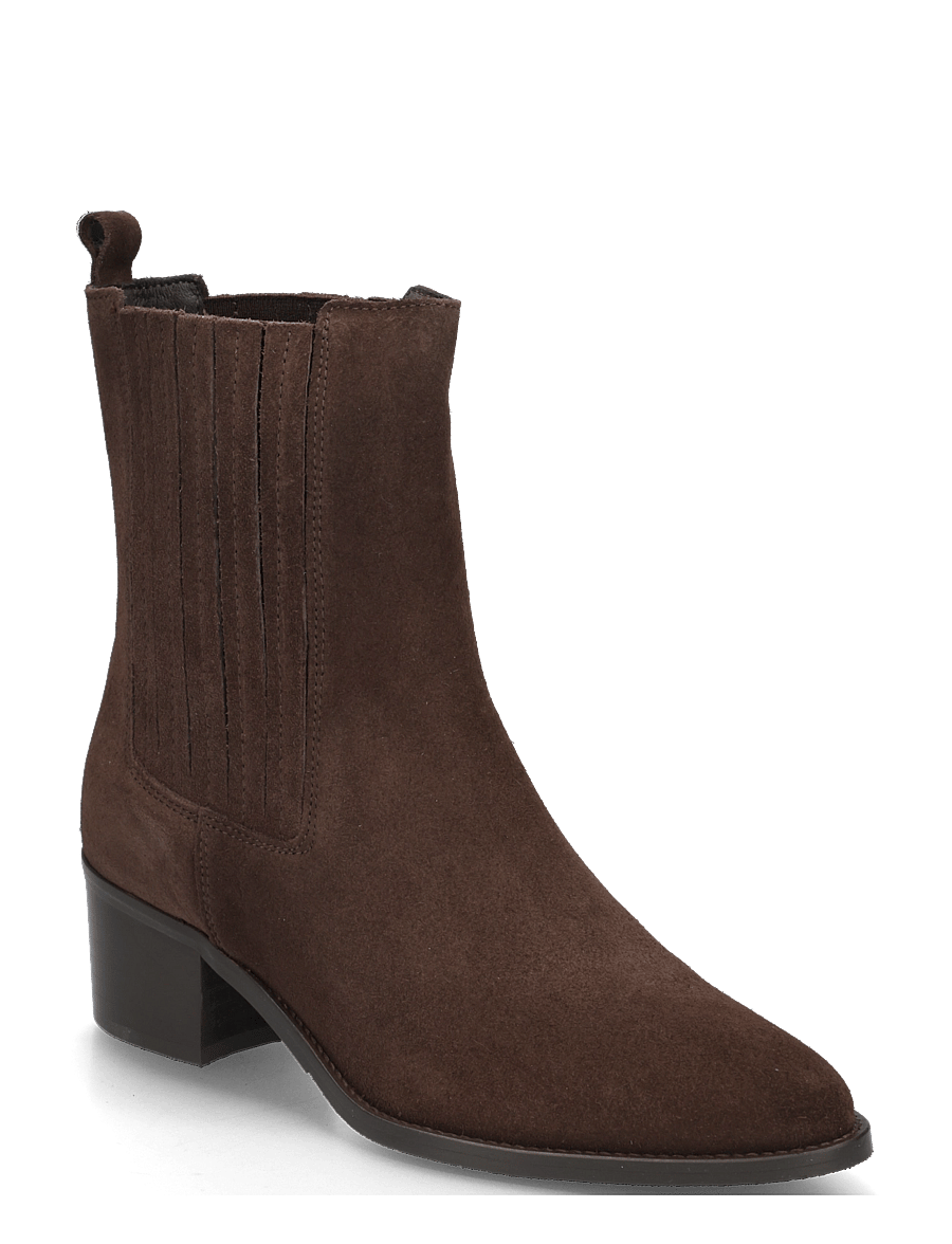 Bianco - BIACAROL Chelsea Boot Oily Suede - kontsaga poolsaapad - brown - 0