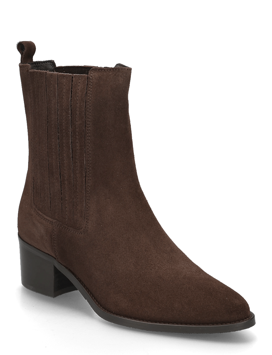 Bianco - BIACAROL Chelsea Boot Oily Suede - støvletter - brown - 0