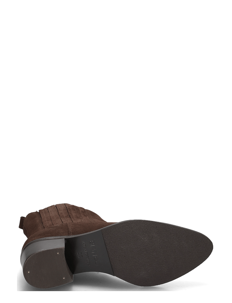 Bianco - BIACAROL Chelsea Boot Oily Suede - kontsaga poolsaapad - brown - 3