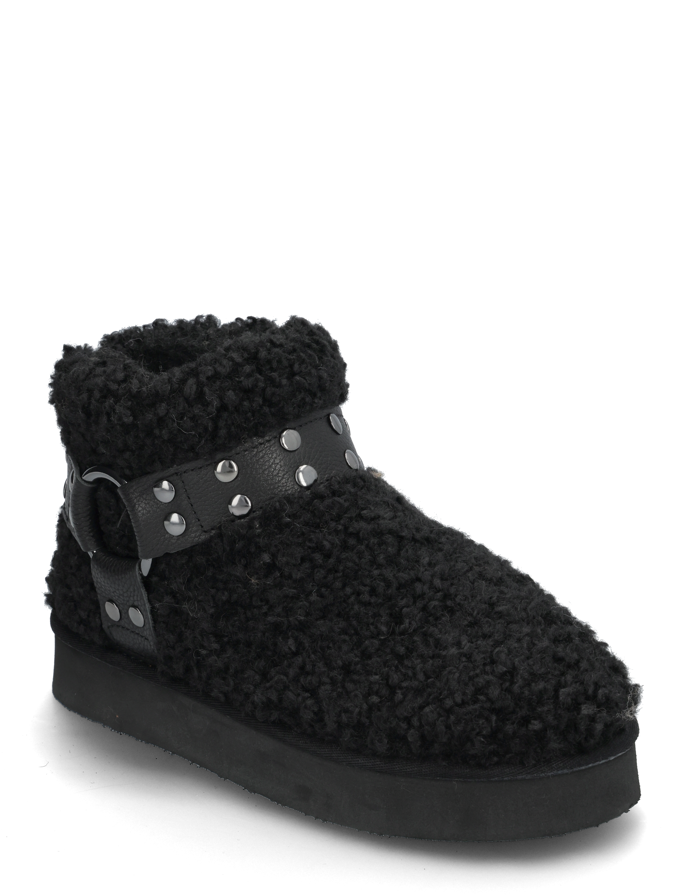 BIANCO Varm Flatform Ankle Stiefel #Su Schwarz - 38x106 - Damen