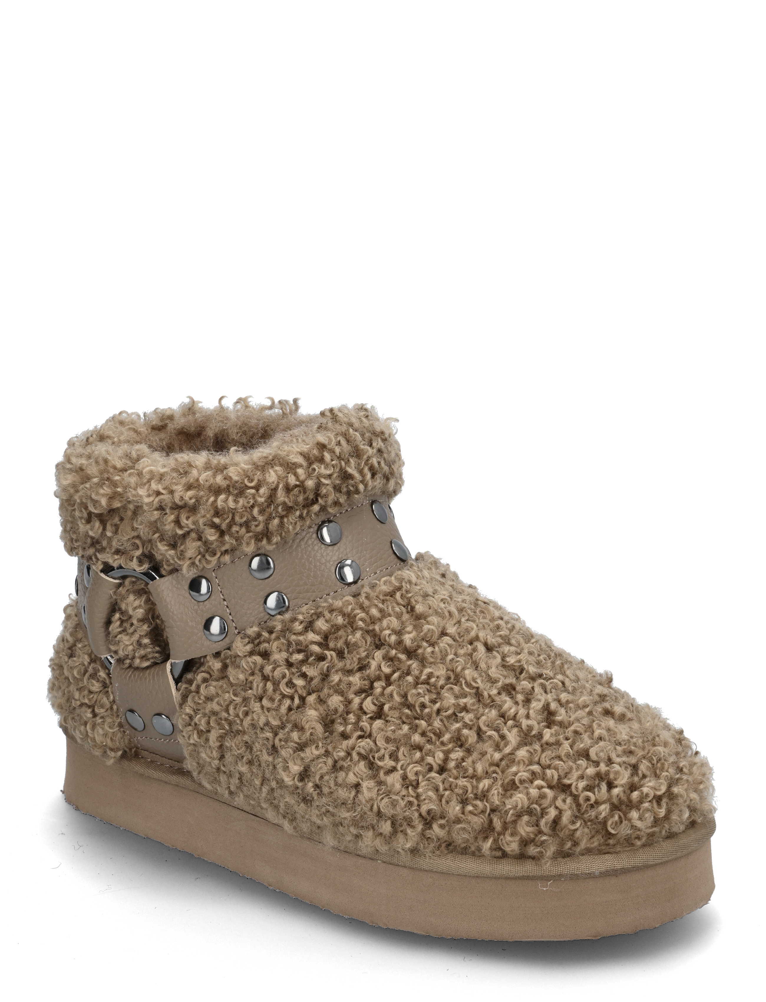 BIANCO Varm Flatform Ankle Stiefel #Su Beige - 39x210 - Damen