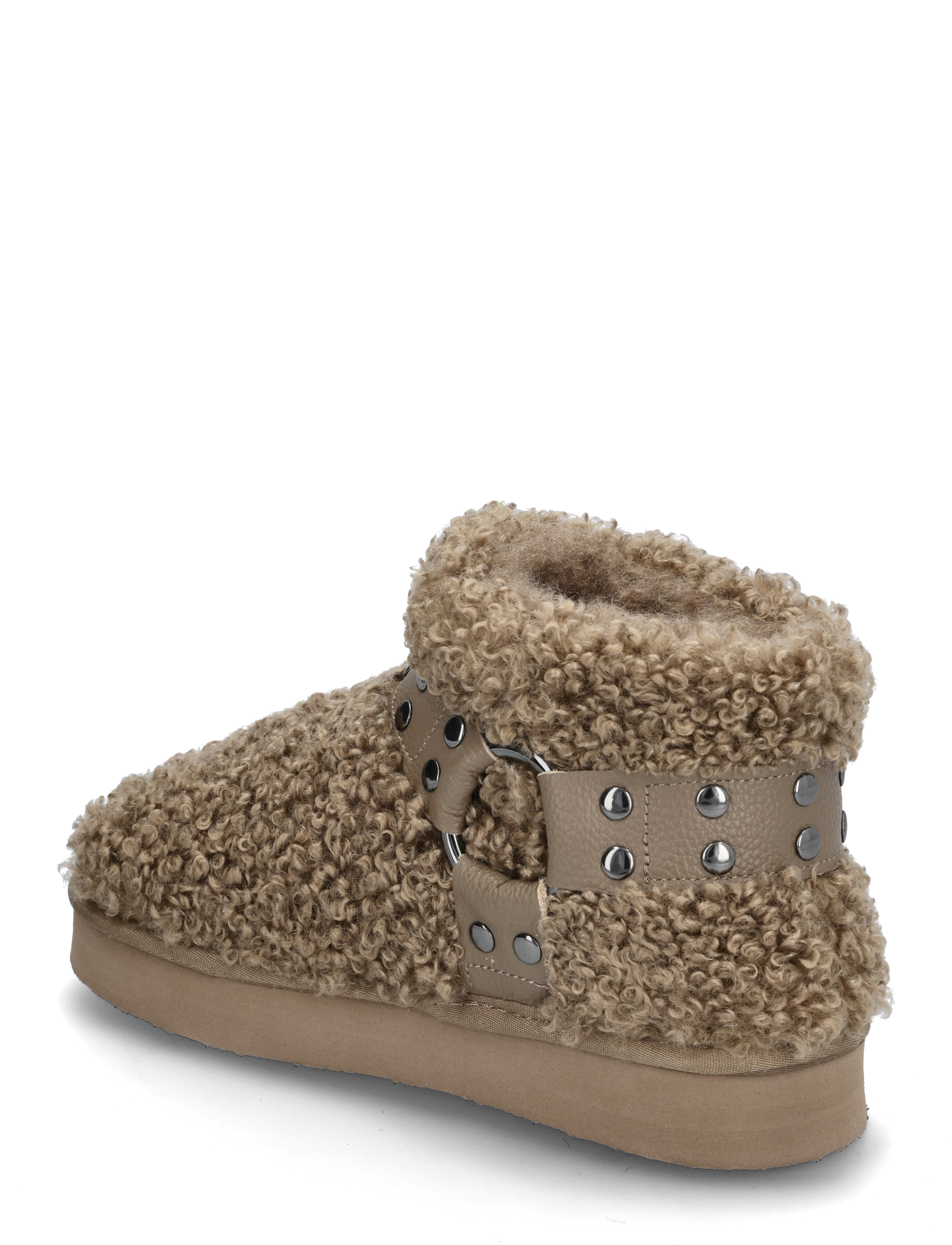 Bianco - Varm Flatform Ankle Boot #SU - kvinder - taupe - 3