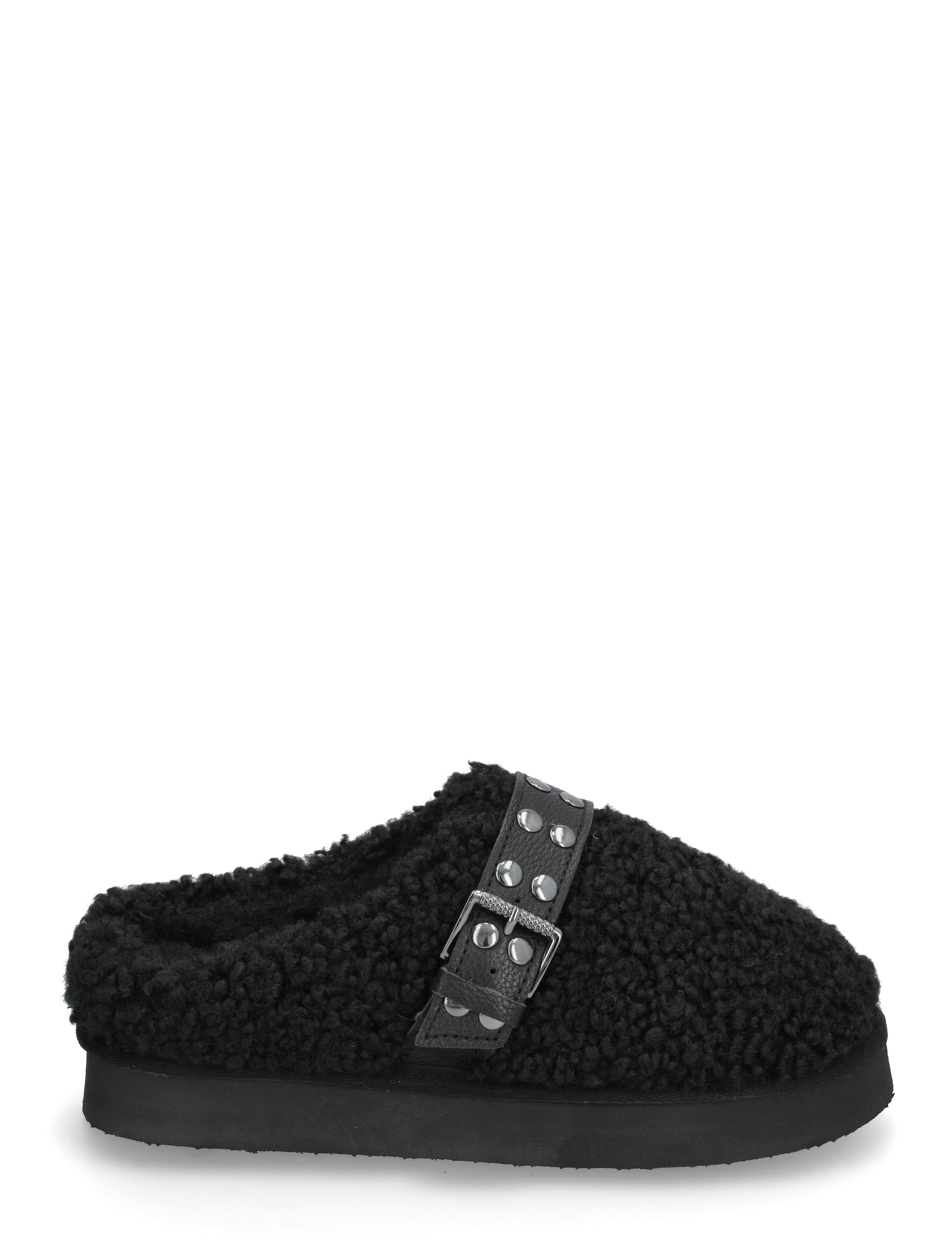 Bianco - Varm Flatform Slip In #SU - flade mules - black - 2