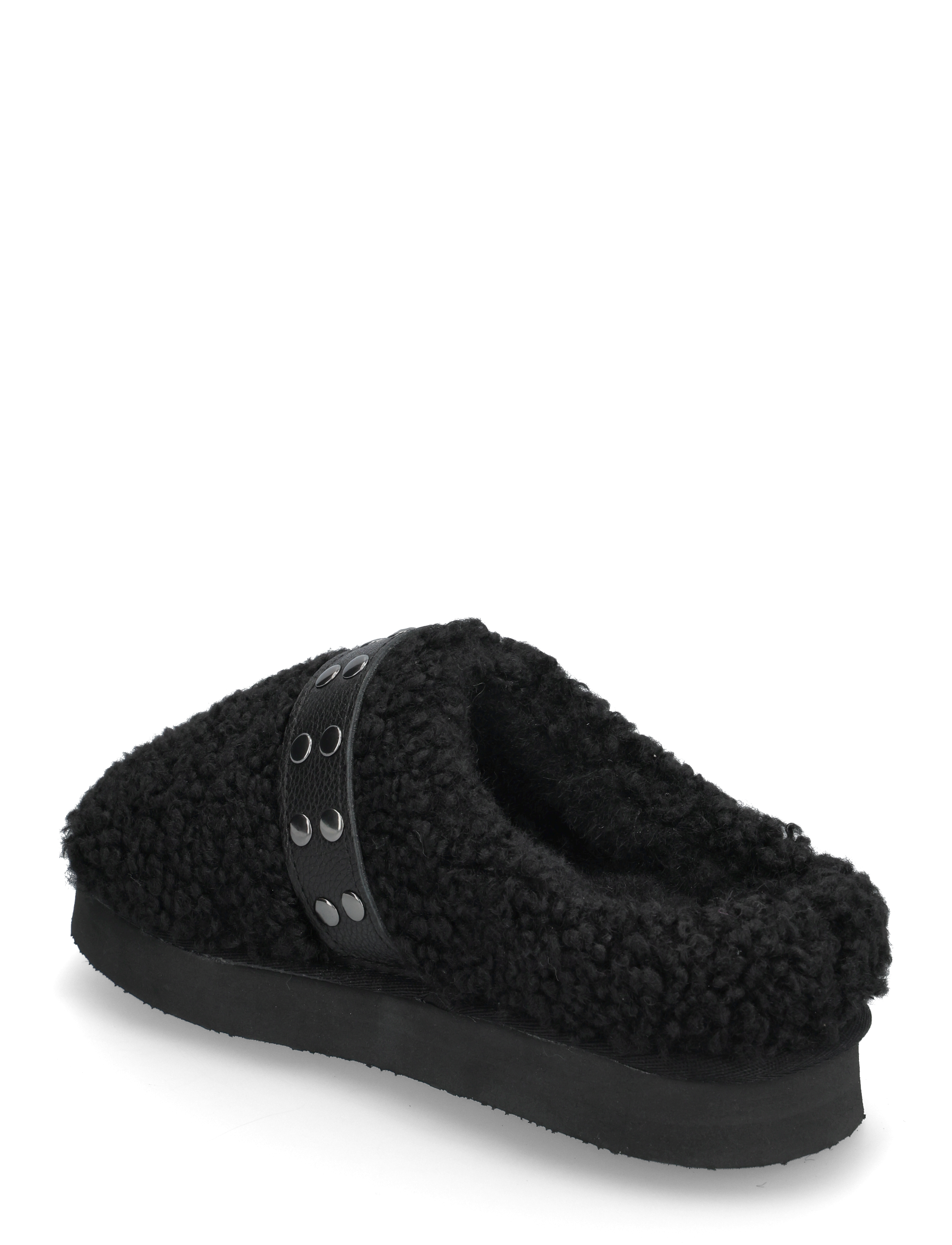 Bianco - Varm Flatform Slip In #SU - flade mules - black - 4