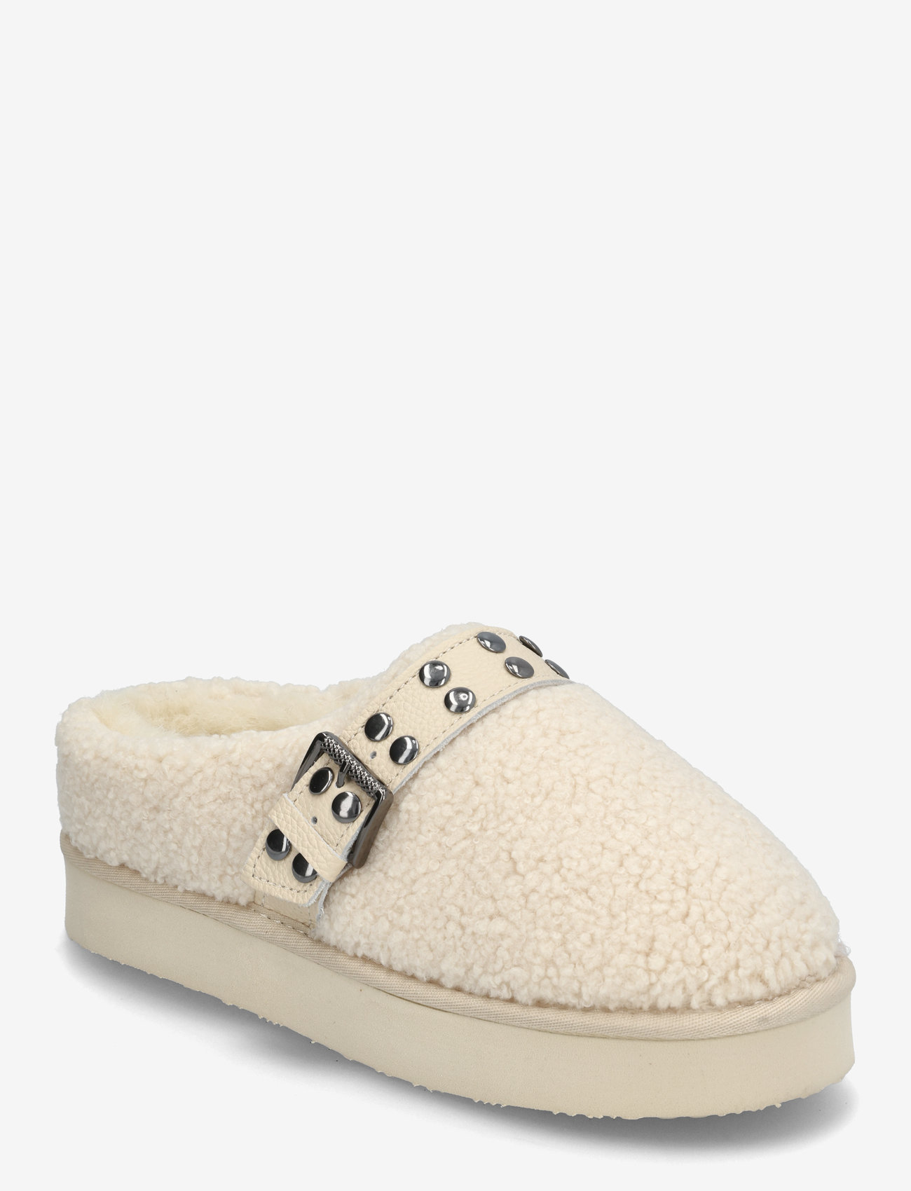 Bianco - Varm Flatform Slip In #SU - flache pantoletten - warm white - 0