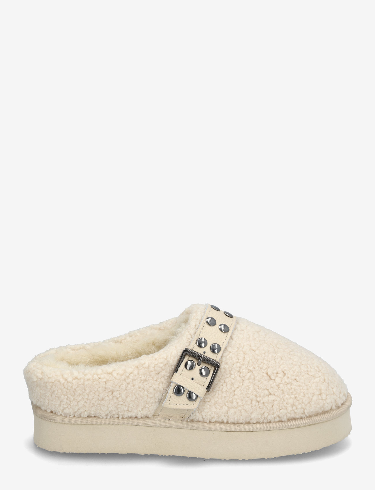 Bianco - Varm Flatform Slip In #SU - flache pantoletten - warm white - 2