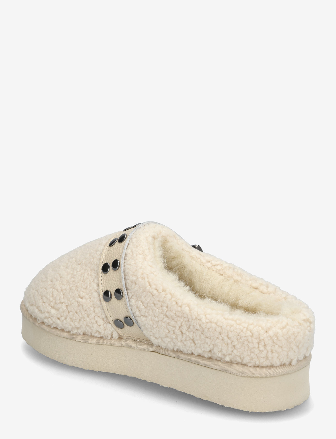 Bianco - Varm Flatform Slip In #SU - flache pantoletten - warm white - 3