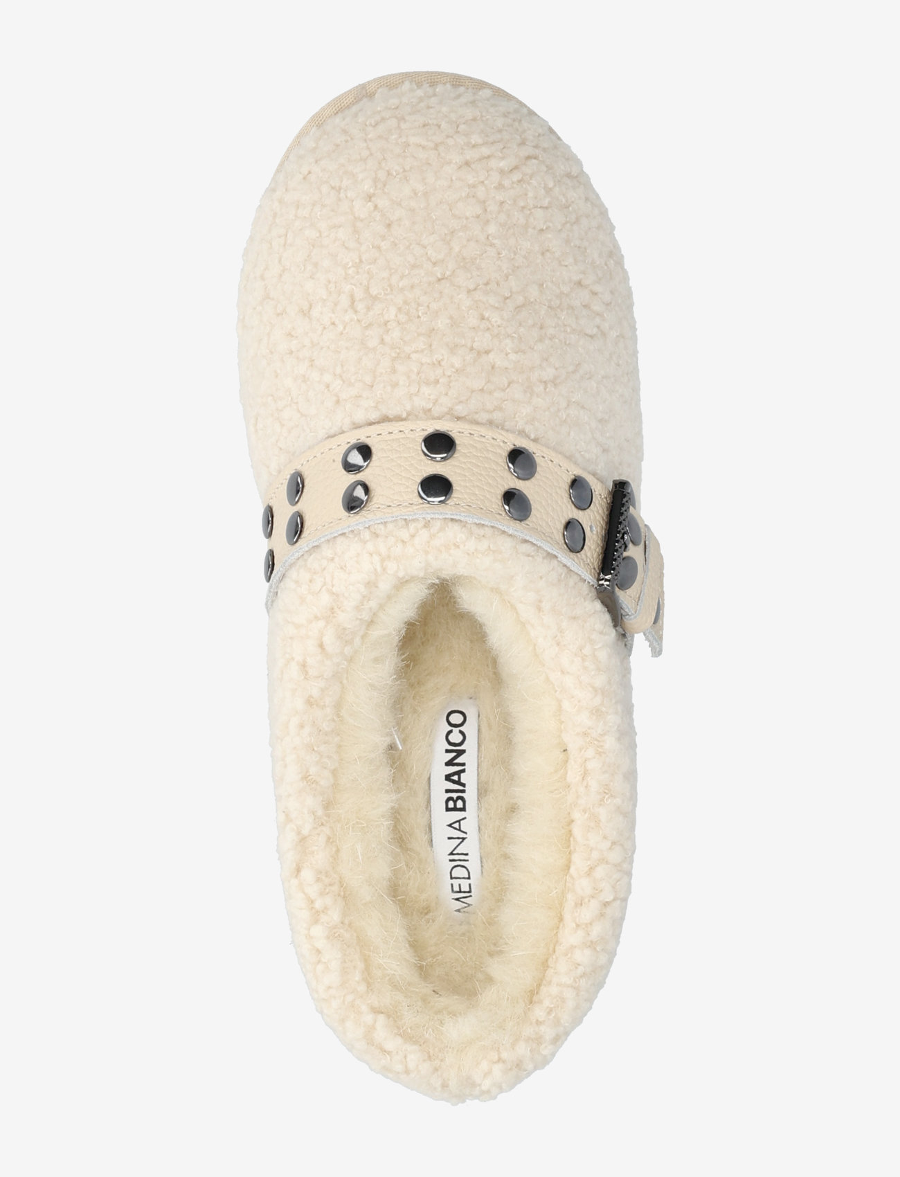 Bianco - Varm Flatform Slip In #SU - flache pantoletten - warm white - 4