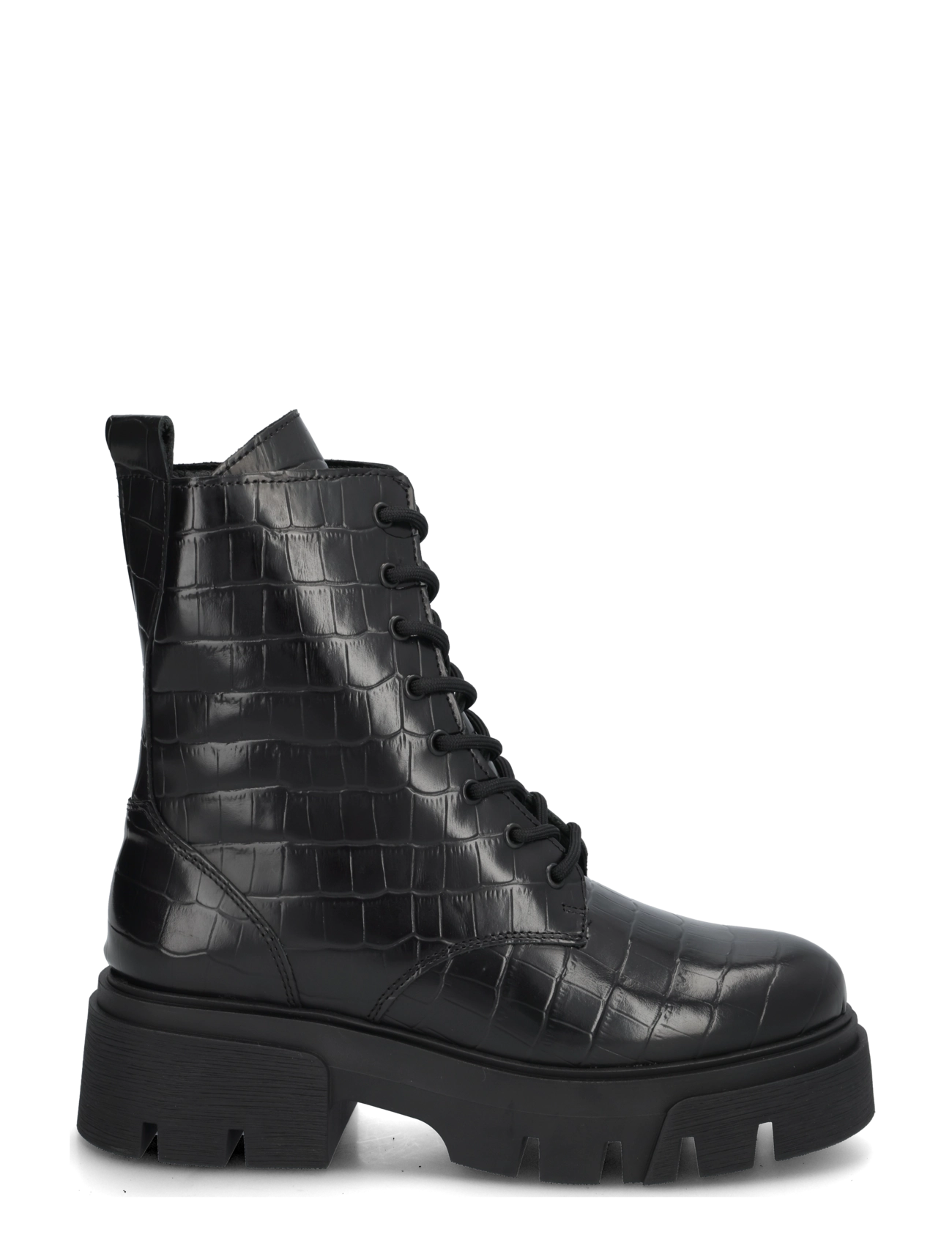 Bianco - Indi Lace Boot #C - herbstersparnisse - black croco - 2