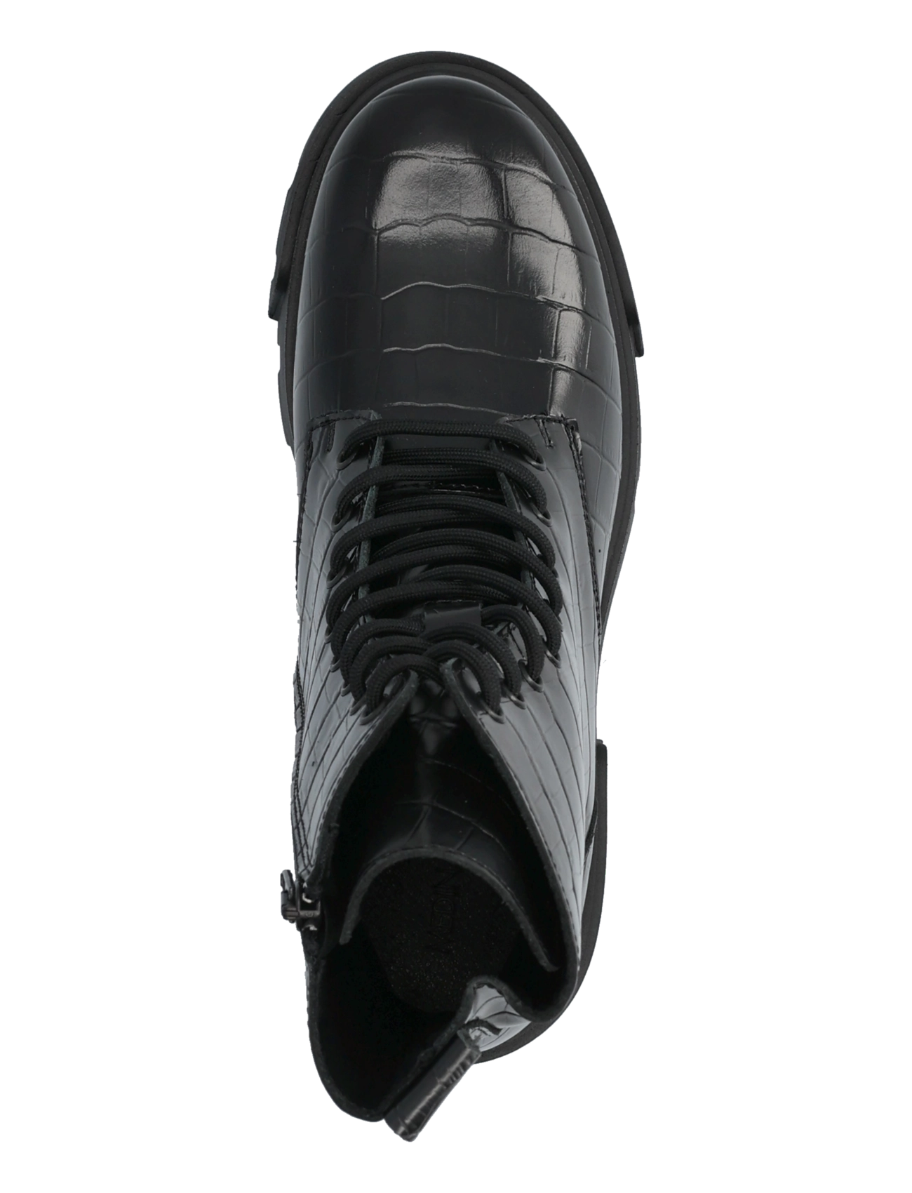 Bianco - Indi Lace Boot #C - herbstersparnisse - black croco - 3