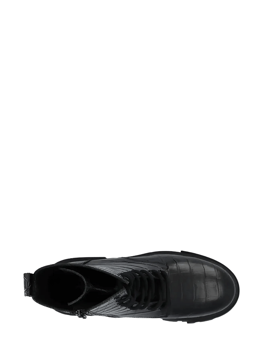 Bianco - Indi Lace Boot #C - paeltega saapad - black croco - 4