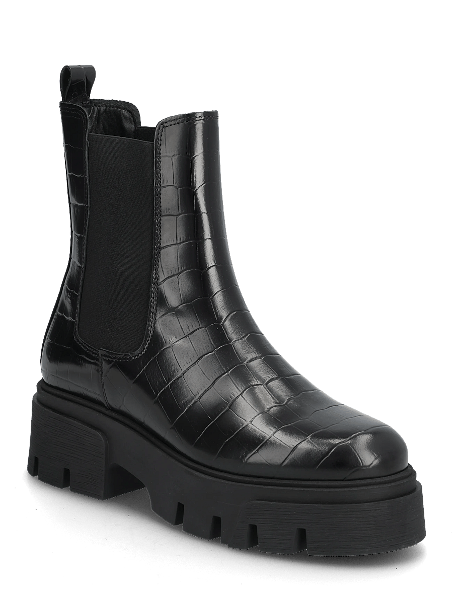 Bianco - Tini Chelsea Boot #C - heeled ankle boots - black croco - 0