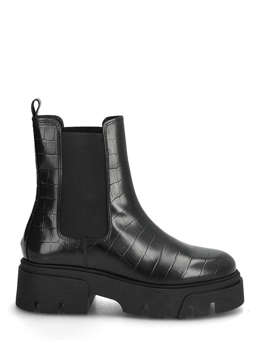 Bianco - Tini Chelsea Boot #C - heeled ankle boots - black croco - 1