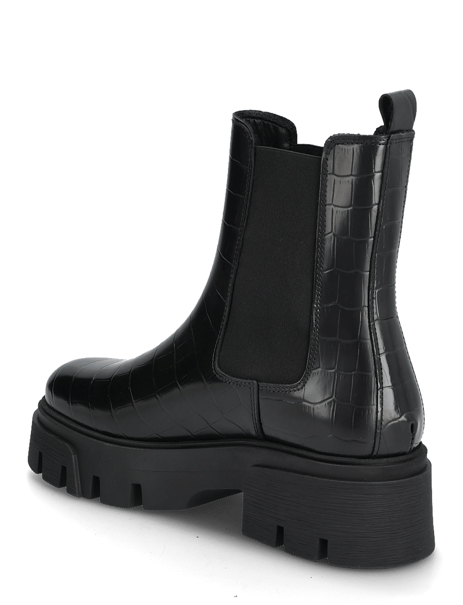 Bianco - Tini Chelsea Boot #C - heeled ankle boots - black croco - 2