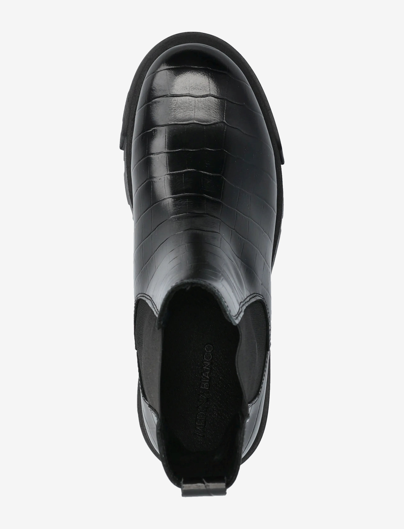 Bianco - Tini Chelsea Boot #C - hohe absätze - black croco - 3