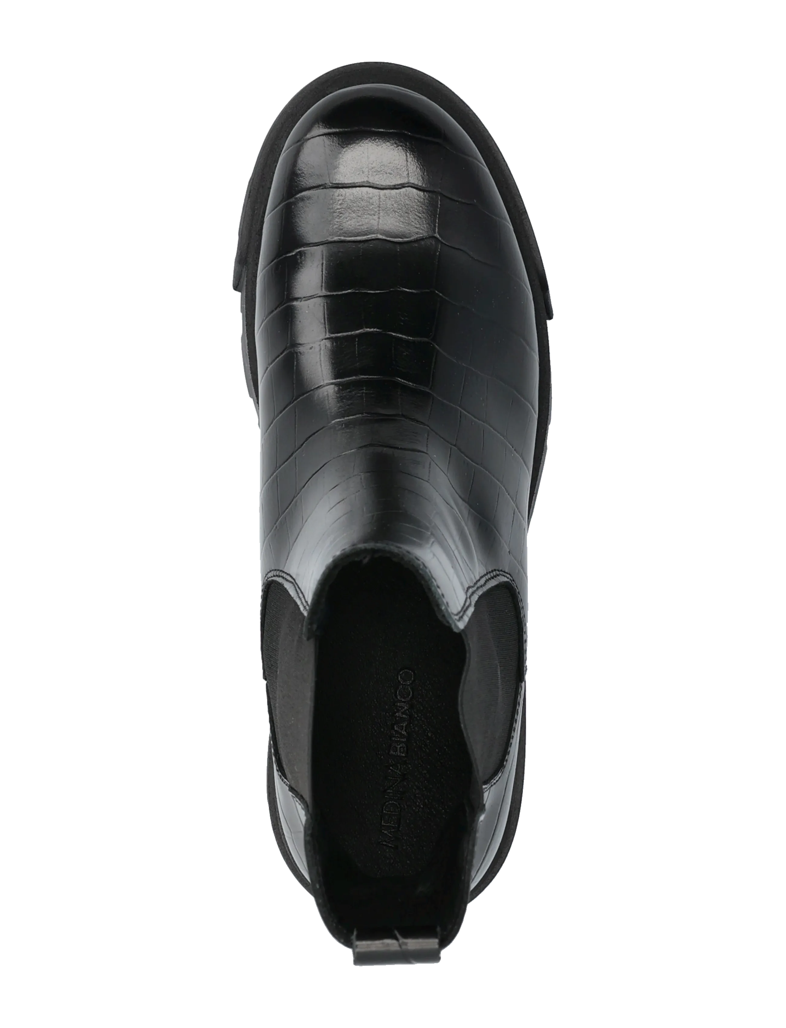 Bianco - Tini Chelsea Boot #C - stiefeletten mit absatz - black croco - 3