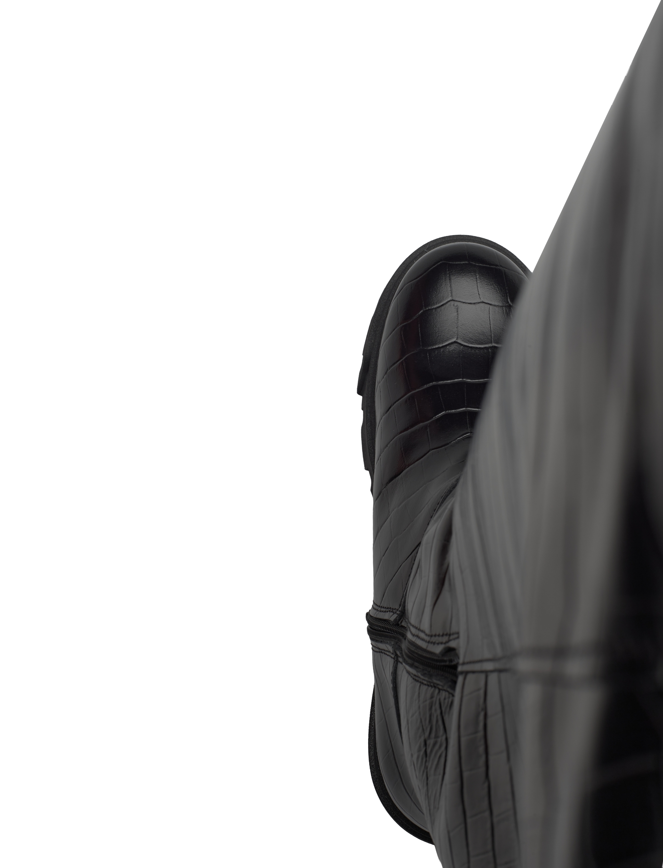 Bianco - Kall Over Knee Boot #C - juhlamuotia outlet-hintaan - black croco - 4