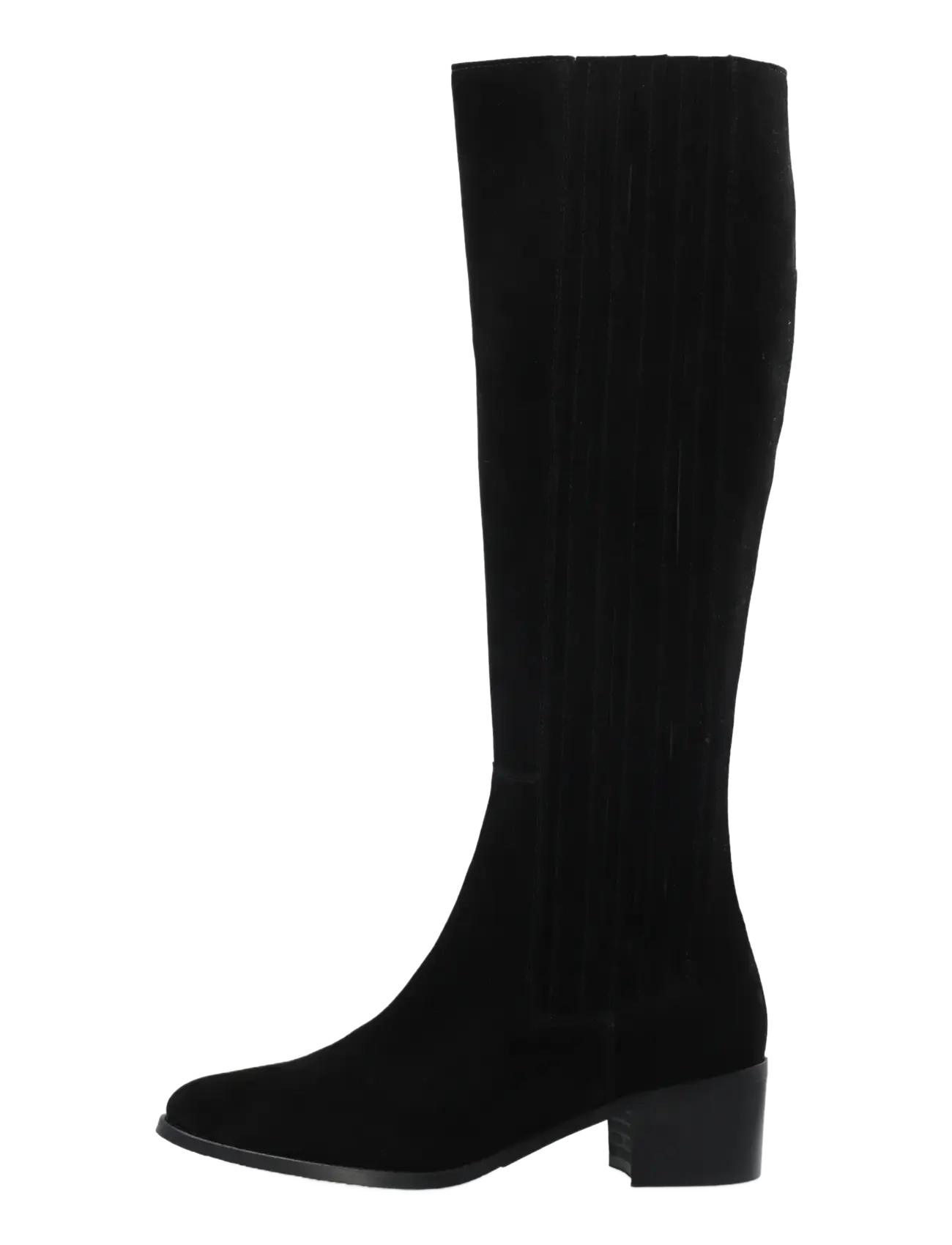 Bianco - BIACAROL Chelsea Knee High Boot Oily Suede - kniehohe stiefel - black - 1