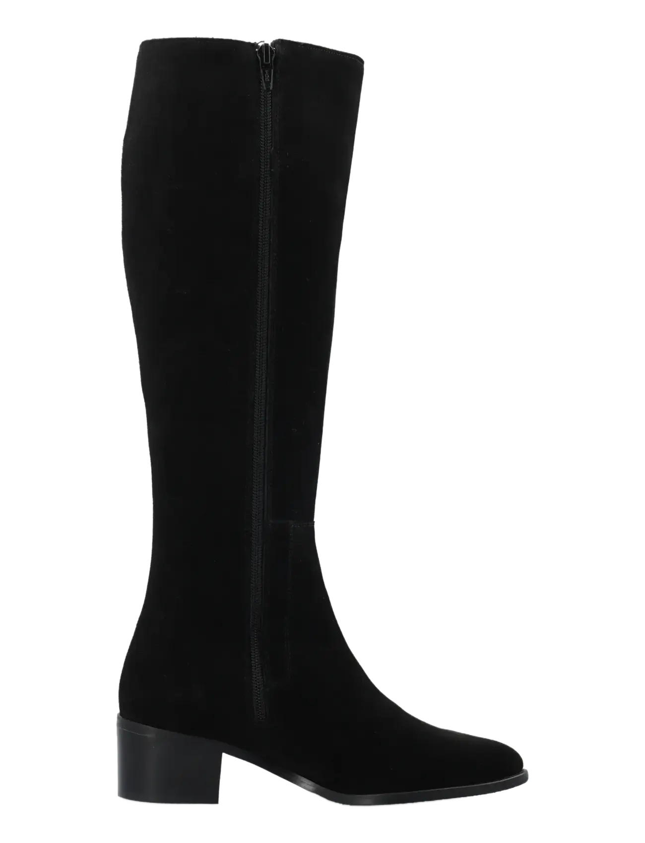 Bianco - BIACAROL Chelsea Knee High Boot Oily Suede - kniehohe stiefel - black - 3