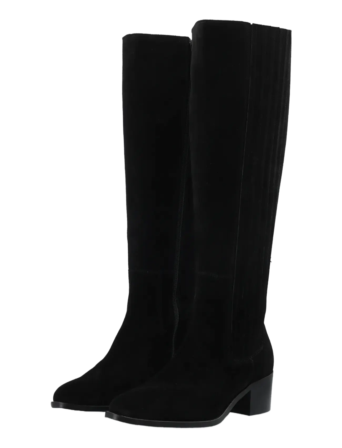 Bianco - BIACAROL Chelsea Knee High Boot Oily Suede - kniehohe stiefel - black - 4