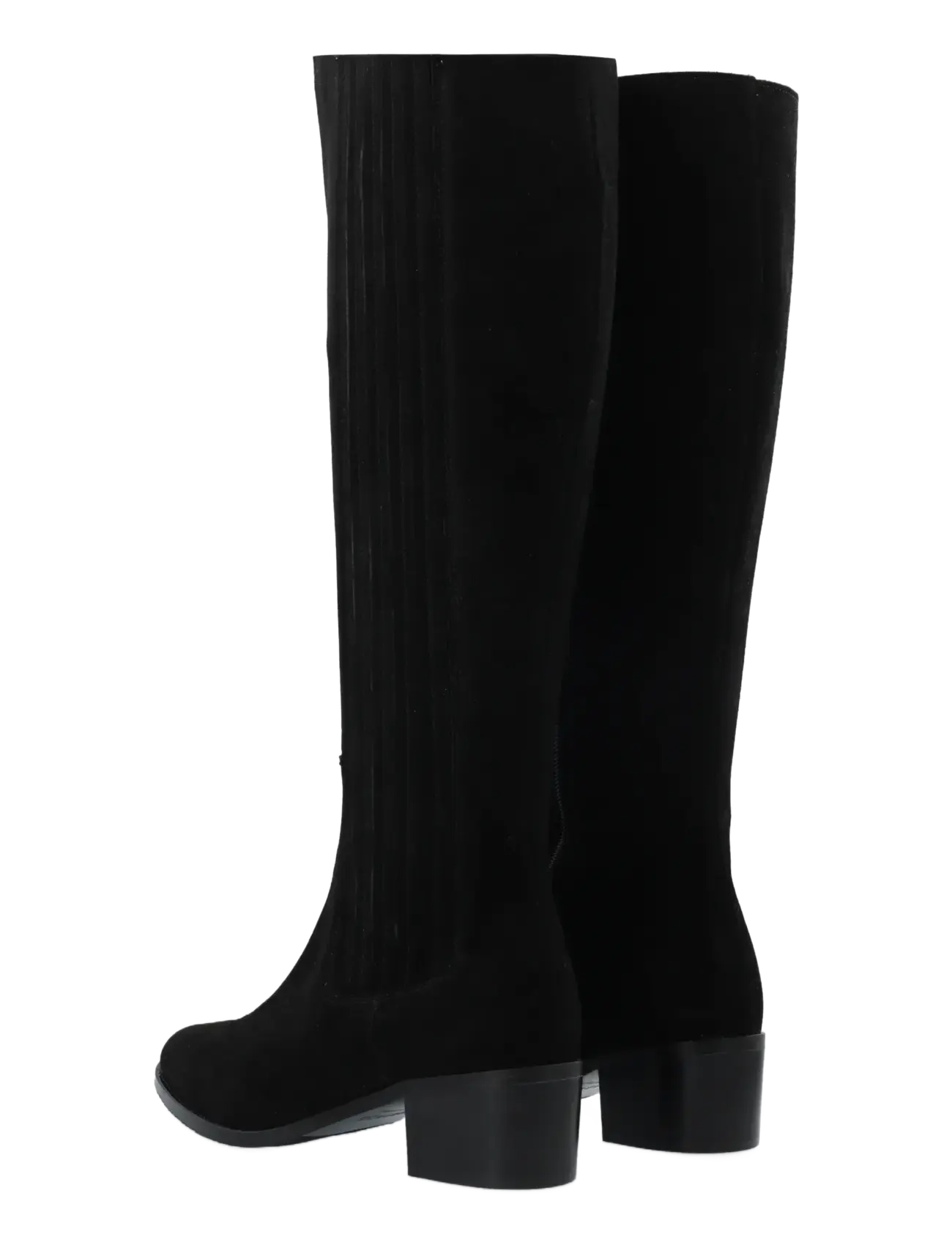 Bianco - BIACAROL Chelsea Knee High Boot Oily Suede - kniehohe stiefel - black - 5