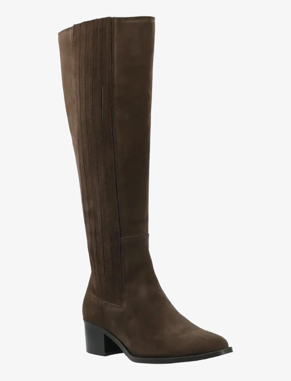 Bianco - BIACAROL Chelsea Knee High Boot Oily Suede - langskaftede støvler - brown - 0