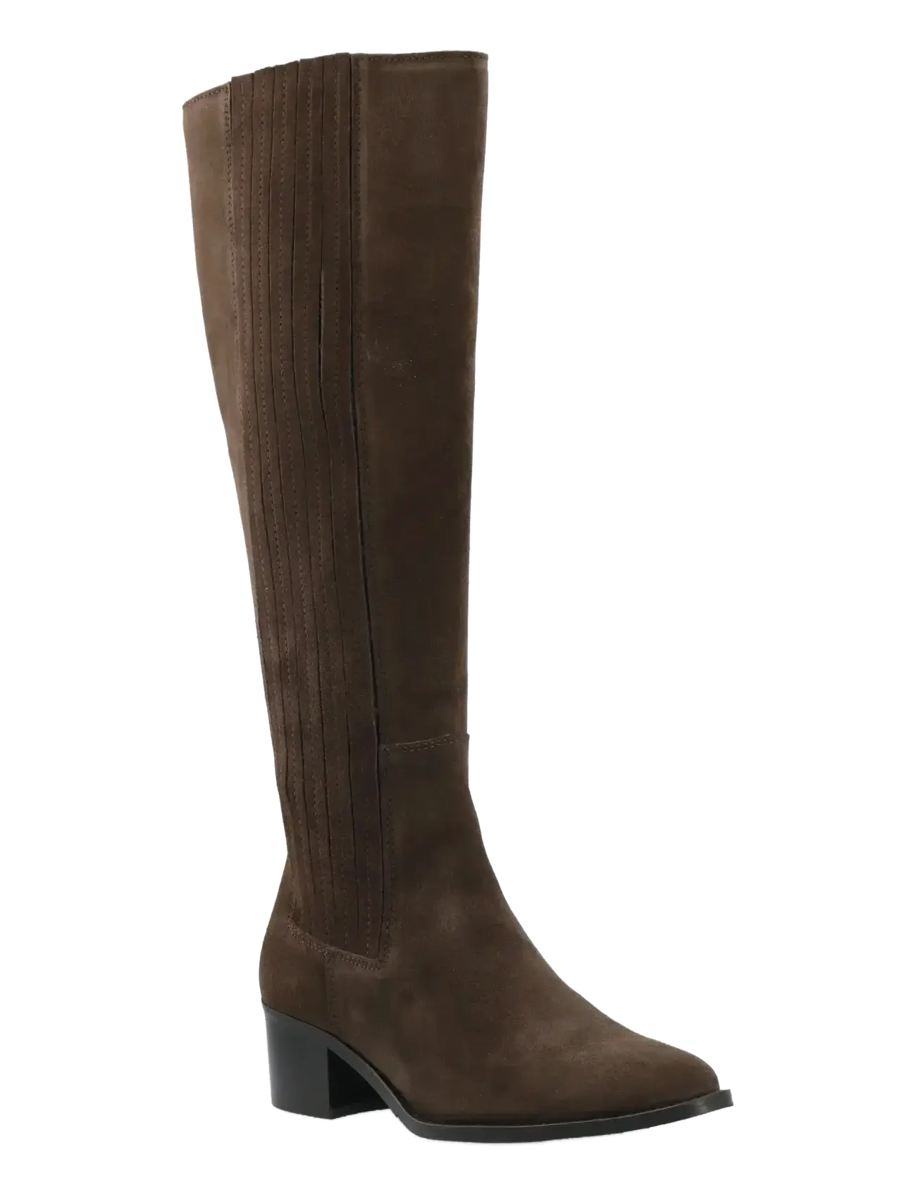 Bianco BIACAROL Chelsea Knee High Boot Oily Suede - Jalanõud - BROWN / brown