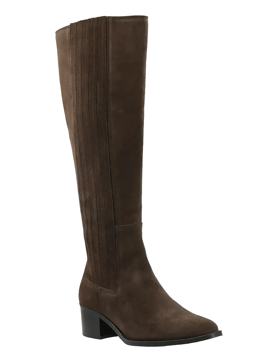 Bianco - BIACAROL Chelsea Knee High Boot Oily Suede - bottes hautes au genou - brown - 0