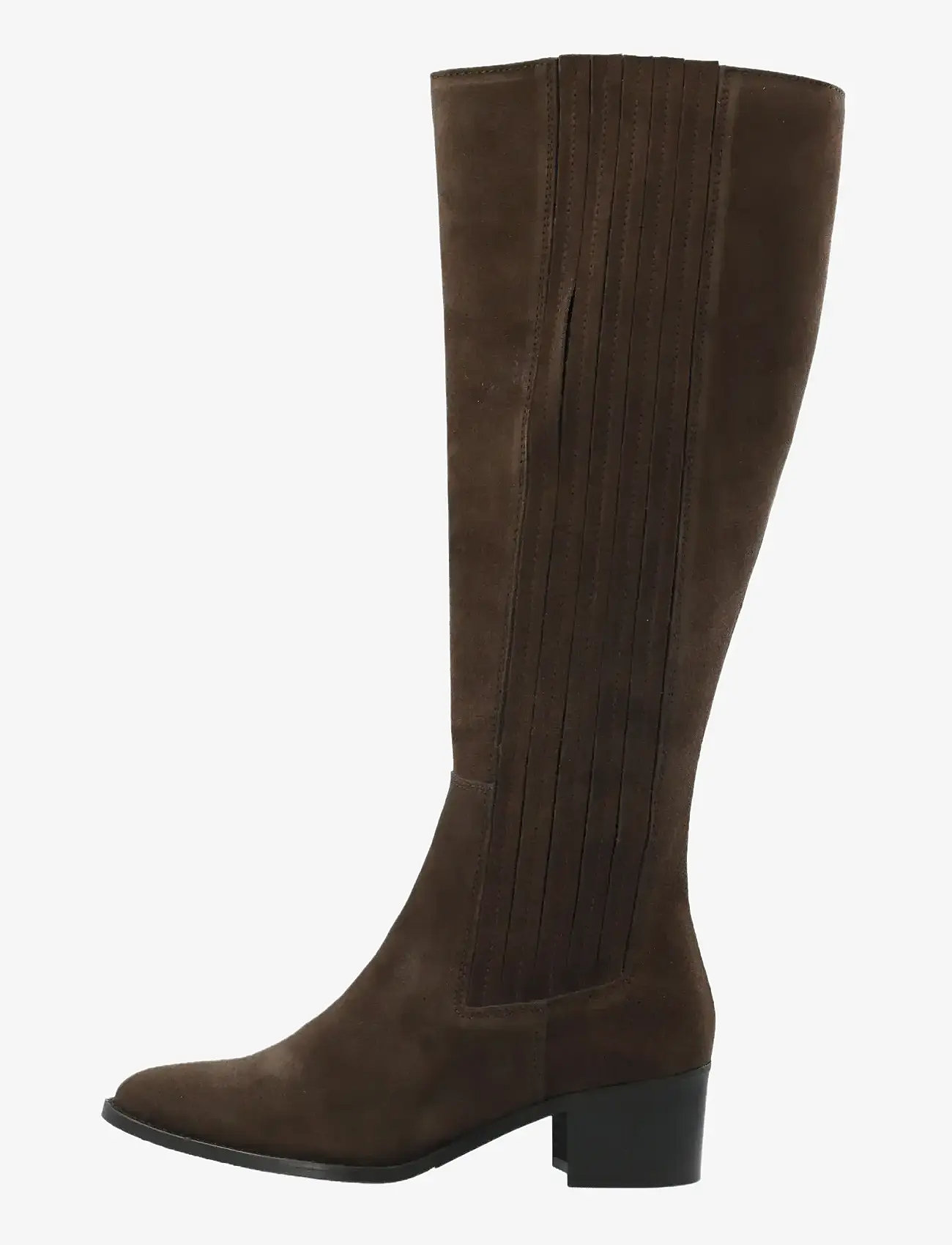 Bianco - BIACAROL Chelsea Knee High Boot Oily Suede - knähöga stövlar - brown - 1