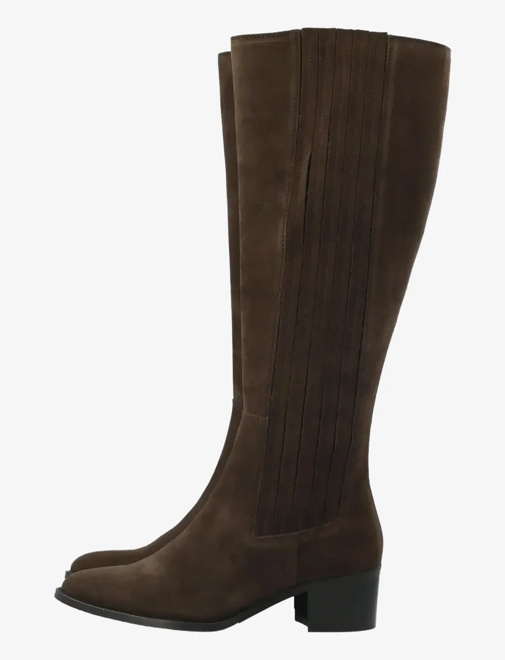 Bianco - BIACAROL Chelsea Knee High Boot Oily Suede - langskaftede støvler - brown - 4