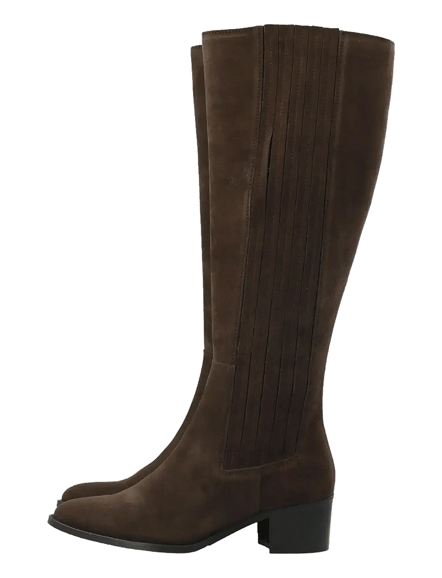 Bianco - BIACAROL Chelsea Knee High Boot Oily Suede - bottes hautes au genou - brown - 4