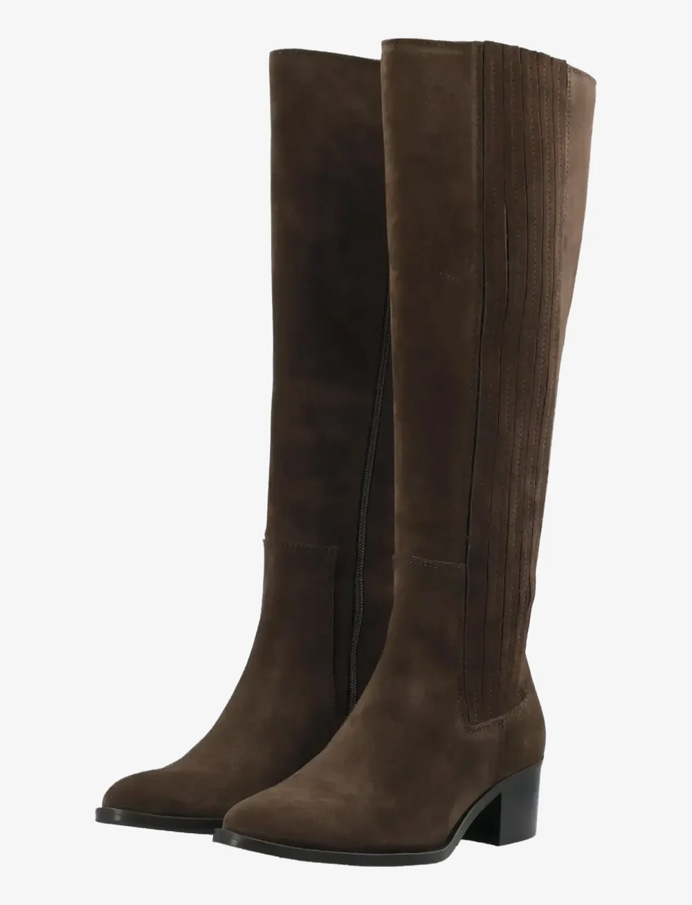 Bianco - BIACAROL Chelsea Knee High Boot Oily Suede - langskaftede støvler - brown - 5