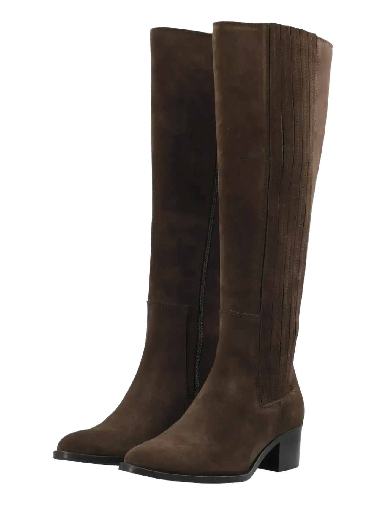 Bianco - BIACAROL Chelsea Knee High Boot Oily Suede - langskaftede støvler - brown - 5