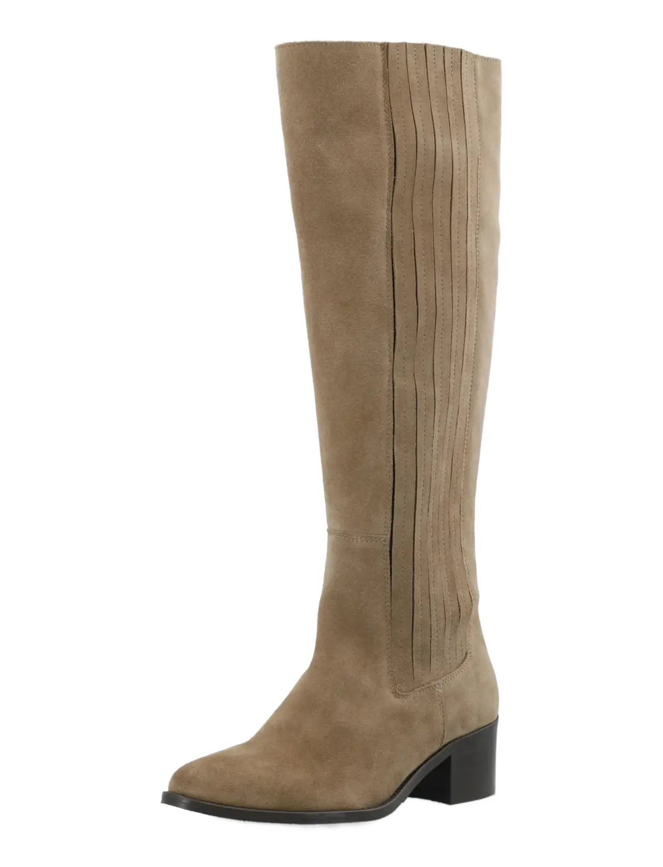 Bianco BIACAROL Chelsea Knee High Boot Oily Suede - Knähöga stövlar - SAND / beige