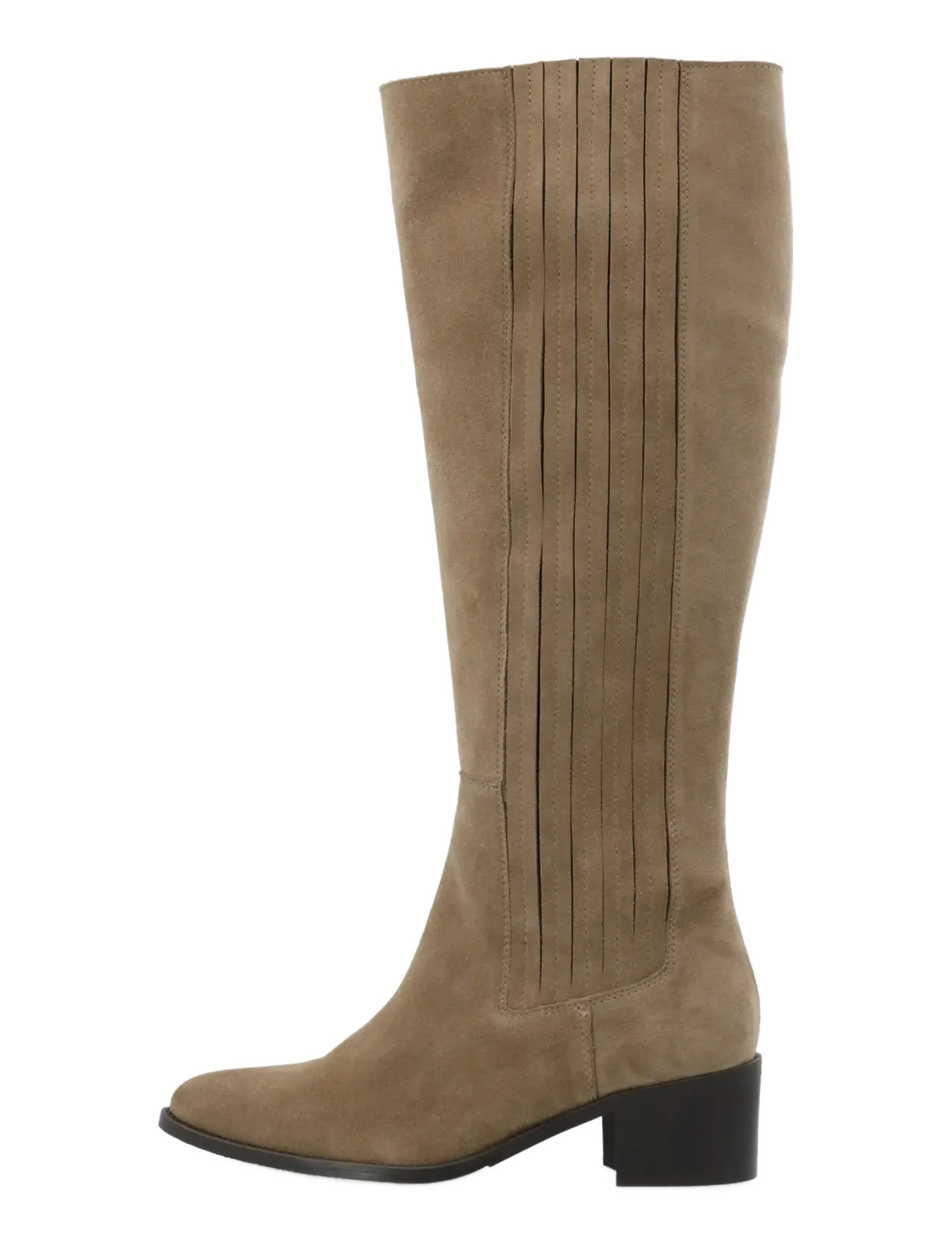 Bianco - BIACAROL Chelsea Knee High Boot Oily Suede - knähöga stövlar - sand - 1
