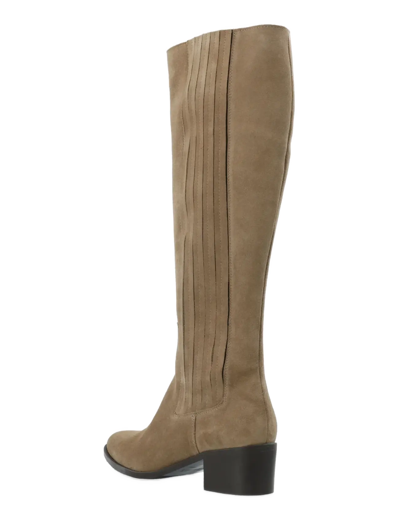 Bianco - BIACAROL Chelsea Knee High Boot Oily Suede - knähöga stövlar - sand - 2