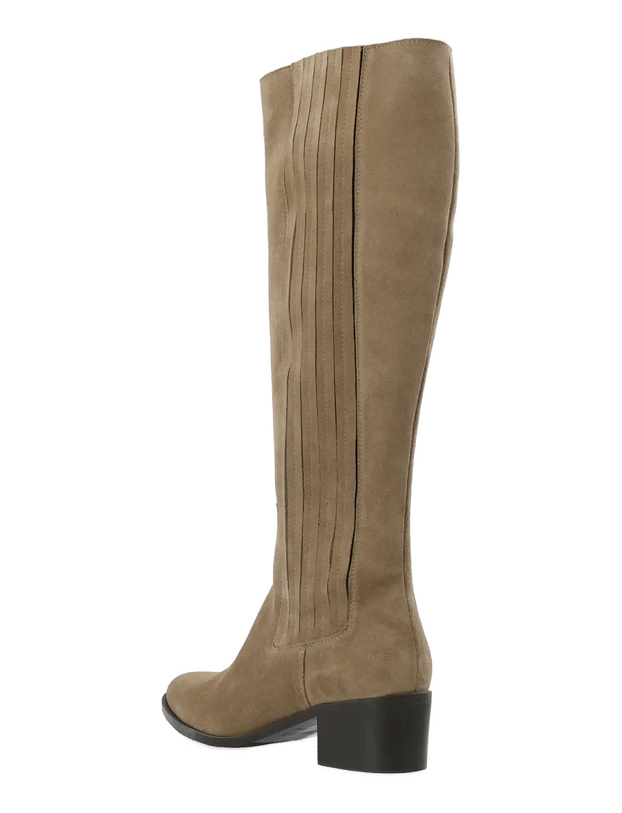 Bianco - BIACAROL Chelsea Knee High Boot Oily Suede - kniehohe stiefel - sand - 2