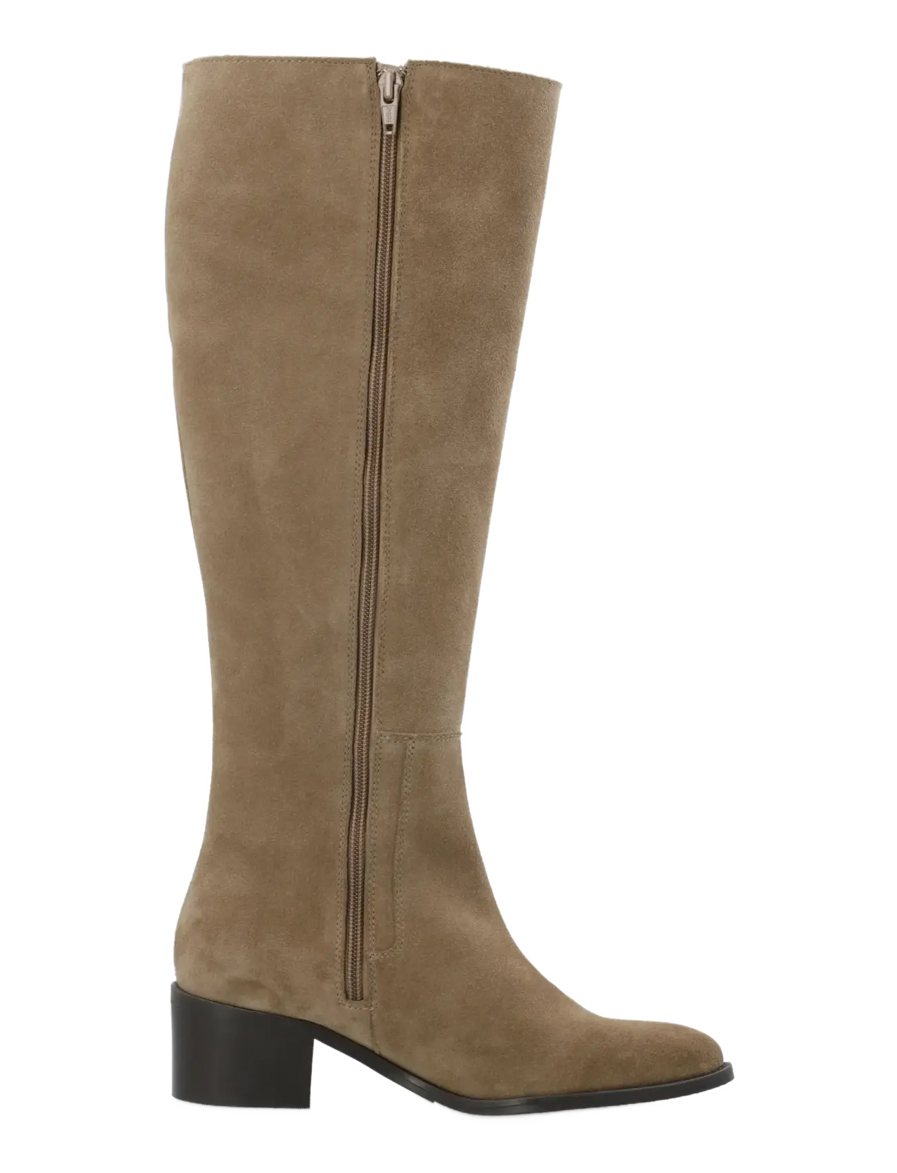 Bianco - BIACAROL Chelsea Knee High Boot Oily Suede - knähöga stövlar - sand - 3