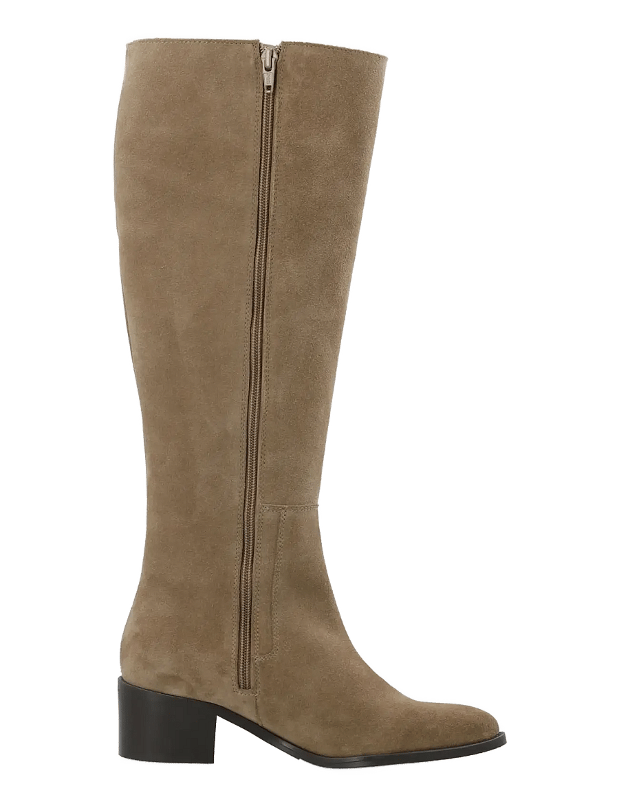 Bianco - BIACAROL Chelsea Knee High Boot Oily Suede - kniehohe stiefel - sand - 3