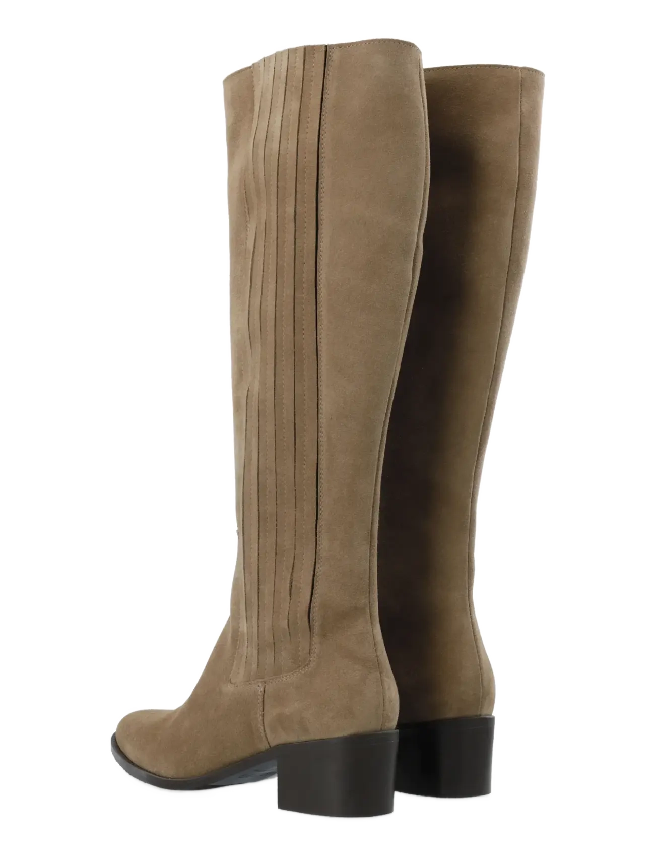 Bianco - BIACAROL Chelsea Knee High Boot Oily Suede - knähöga stövlar - sand - 5