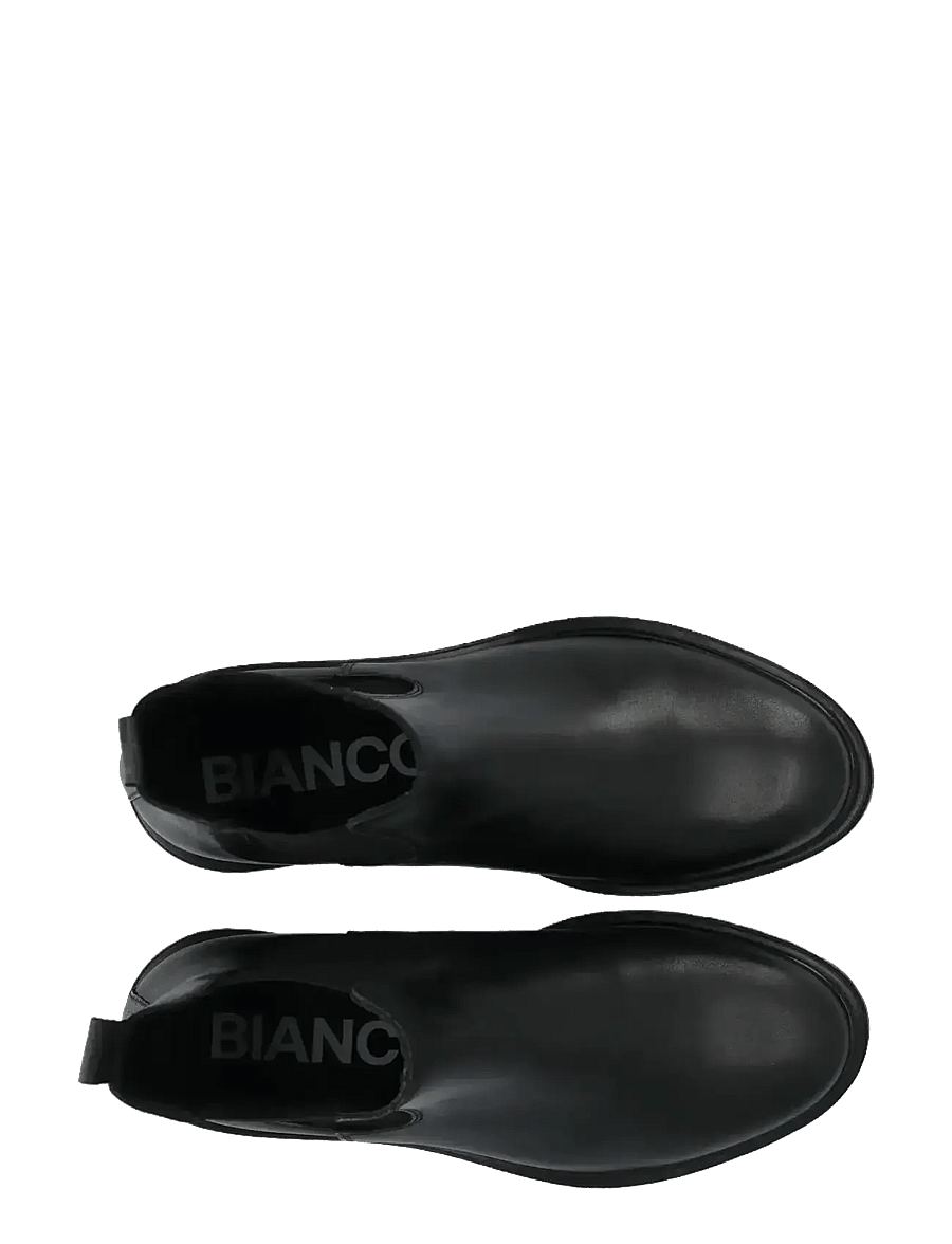 Bianco - BIAGINA Chelsea Boot Smooth Leather - chelsea boots - black - 4